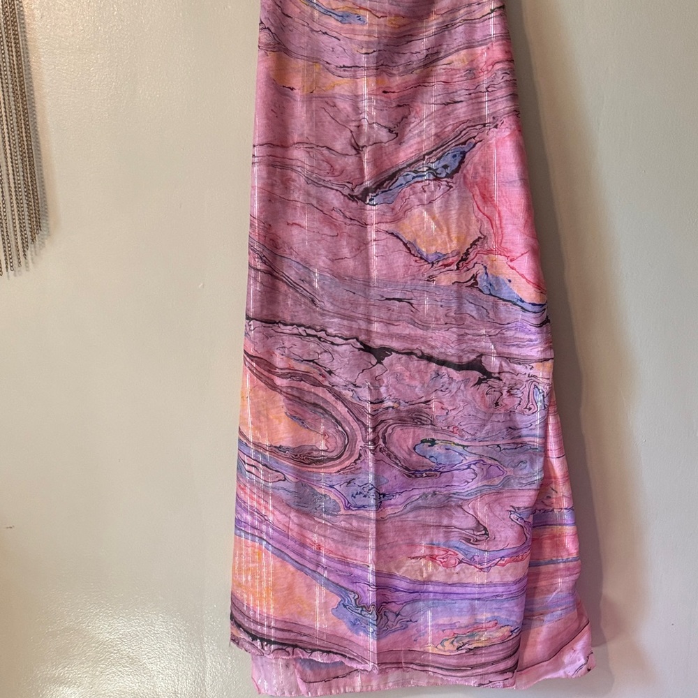 🌸🌟❄️💜Colorful Swirl Pattern Scarf - Picture 4 of 4